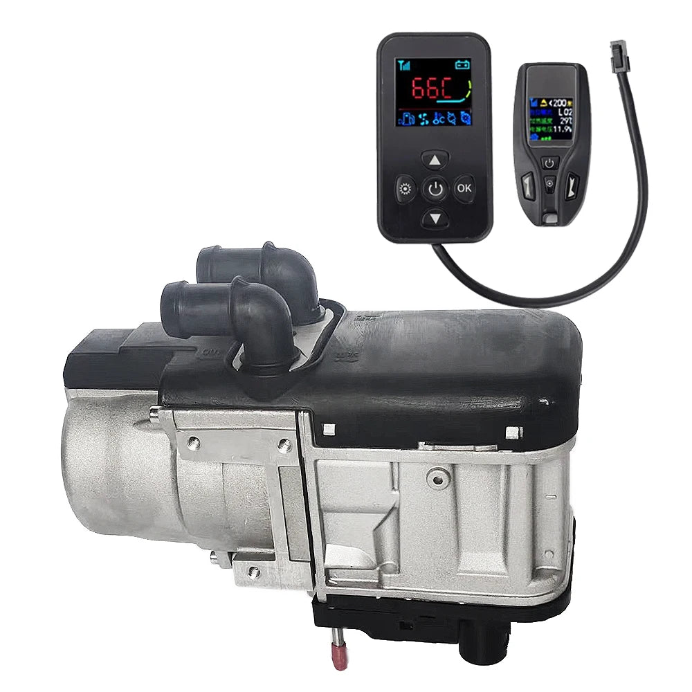 12V 6KW Diesel Preheater Fuel Liquid Heater LCD Switch Parking Heating Device For Trucks Van Car