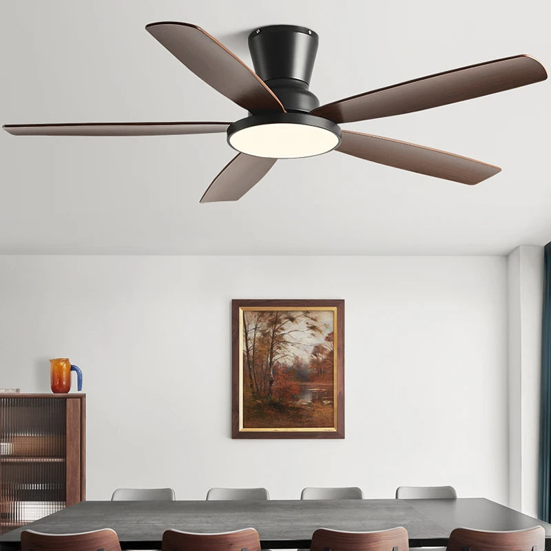 72Inch Ceiling Fan Llights Strong Winds Living Room DC Remote Control Ceiling Fan Light Atmosphere Mute with Fan Chandelier