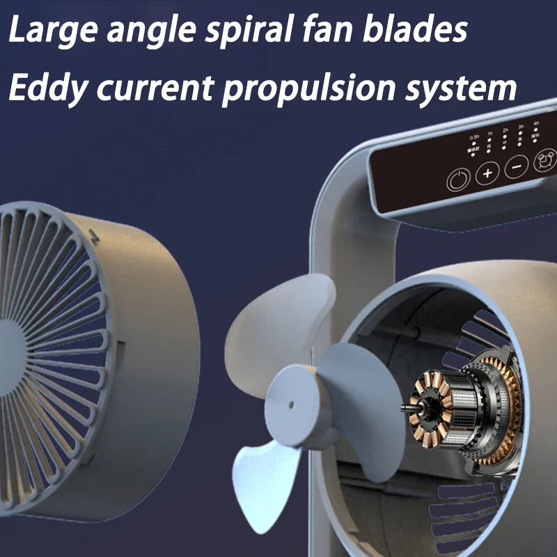 Turbo Exhaust Fans Powerful Multifunctional Living Room Small Silent Fan Remote Control Kitchen Wireless Household Power Tools