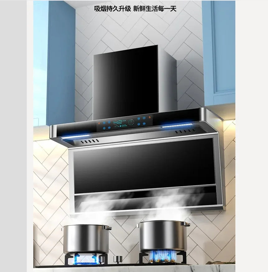 220V Frestec Range Hood  Kitchen Extractor Fan Strong Suction Top Side Wall Mounted BCB