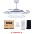 Retractable ceiling fan Air purifying led light celling fan modern bedroom smart remote control large hotel ceiling fan