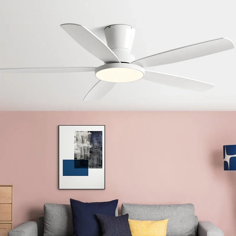72Inch Ceiling Fan Llights Strong Winds Living Room DC Remote Control Ceiling Fan Light Atmosphere Mute with Fan Chandelier