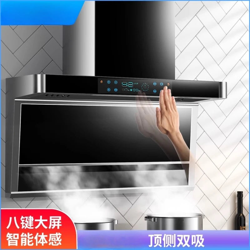 220V Frestec Range Hood  Kitchen Extractor Fan Strong Suction Top Side Wall Mounted BCB