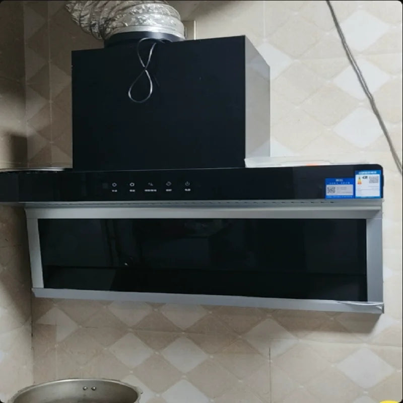 220V Frestec Range Hood  Kitchen Extractor Fan Strong Suction Top Side Wall Mounted BCB