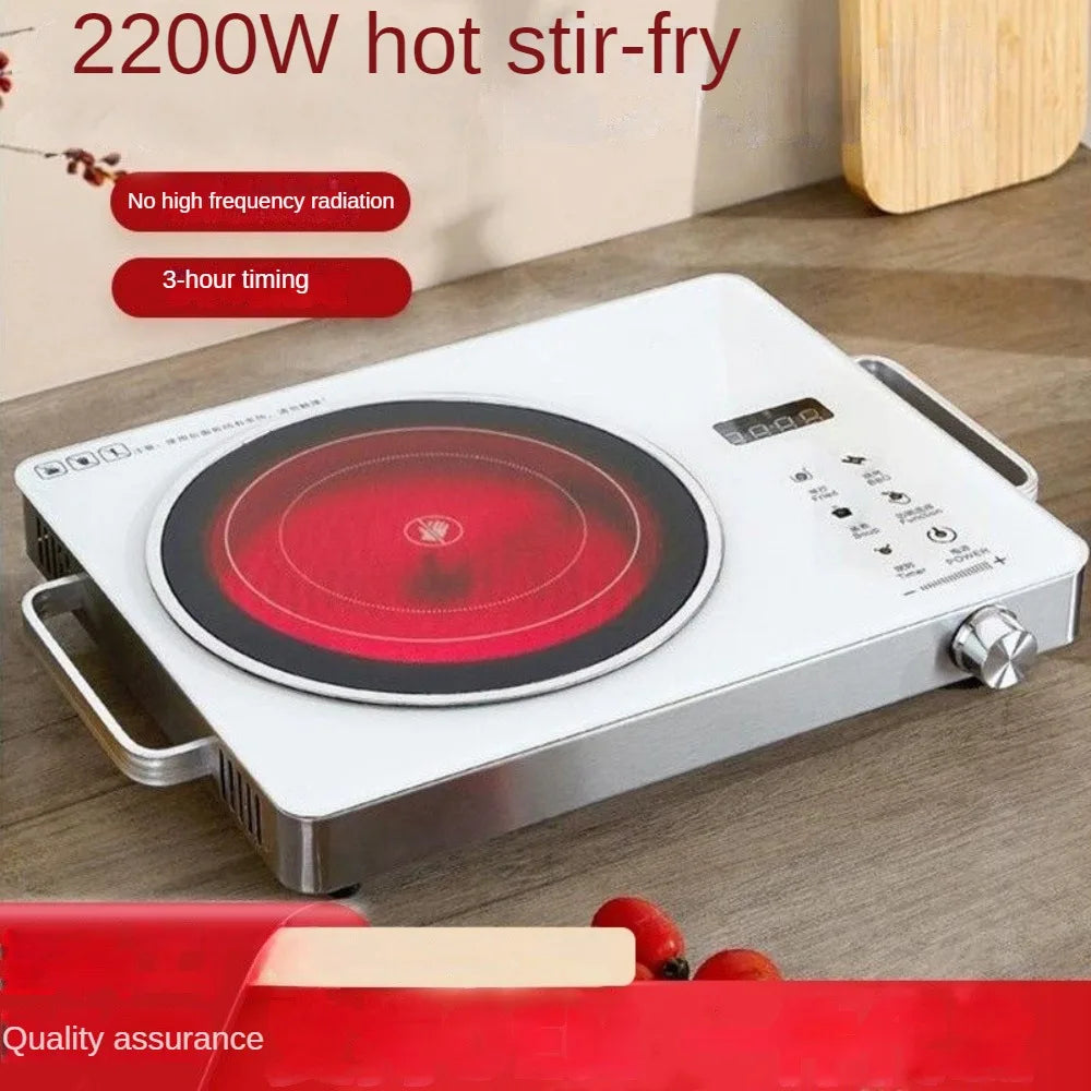 Electric Hot Plate 2200W Portable Electric Stove Countertop Infrared Single Burner For Home,Adjustable Temperature Easy to Clean